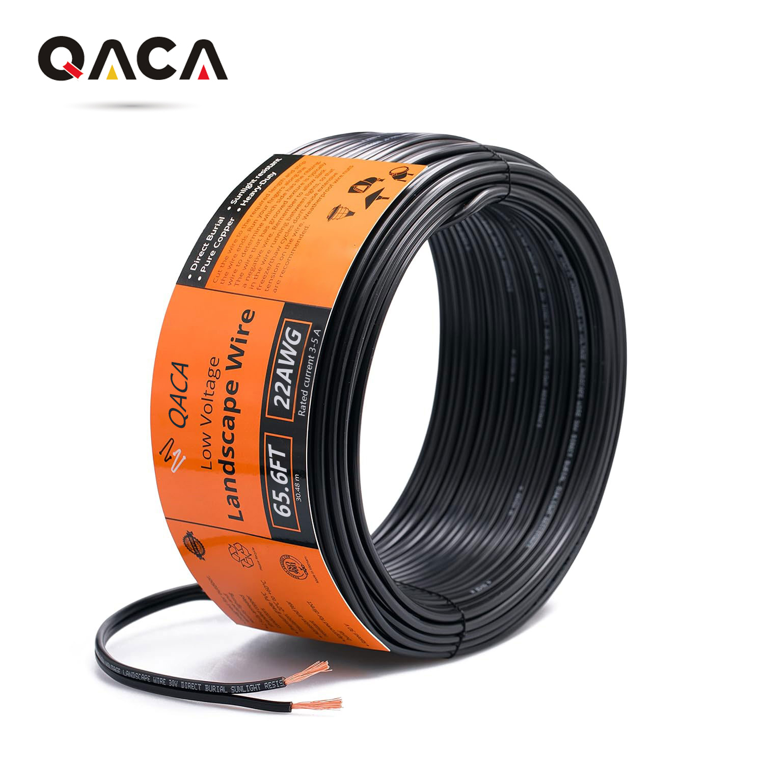 Wire 22 Gauge Copper - 18/20/22 AWG 5/10/20/30/50メートル 電子ワイヤー、家庭用ワイヤー、車、庭、壁、景観、LEDライト用純銅ケーブル