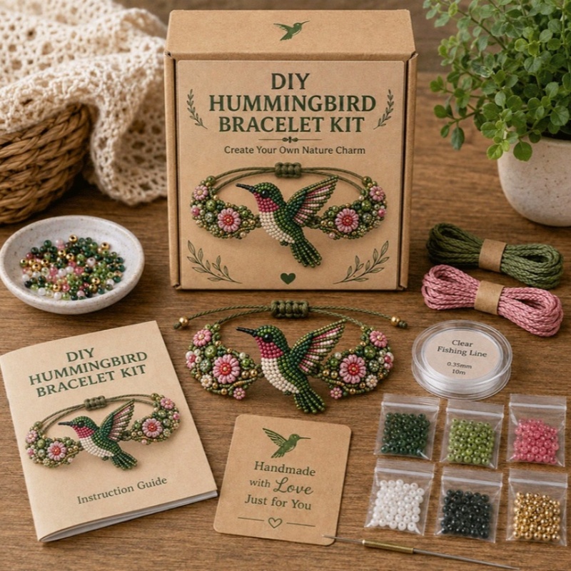 Jewelry Making Kits For Kids - DIYビーズブレスレット作成キット 女の子向け クリエイティブジュエリークラフトセット チャームビーズ付き ファッションギフト 家庭での楽しいアクティビティ