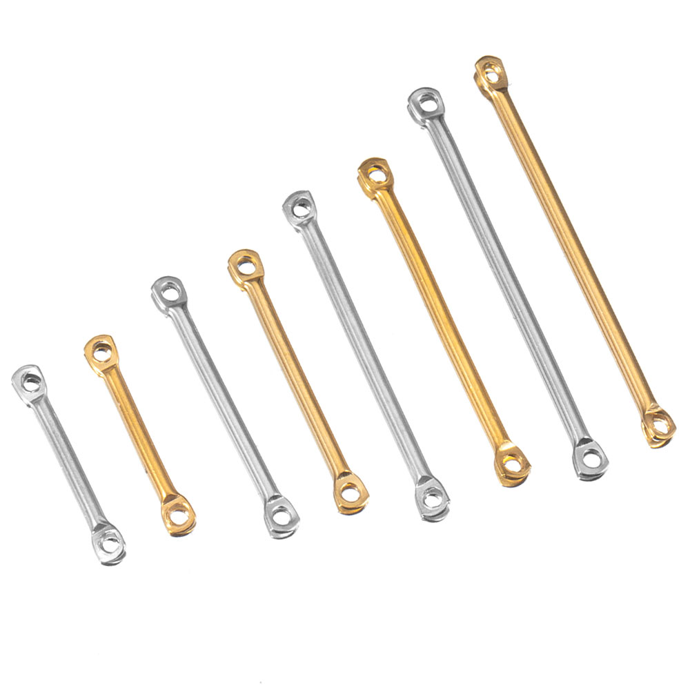 Jewelry Making Eye Pins - 20 個 15-30 ミリメートルステンレス鋼フラットヘッドコネクタ DIY イヤリングネックレスジュエリー作成用