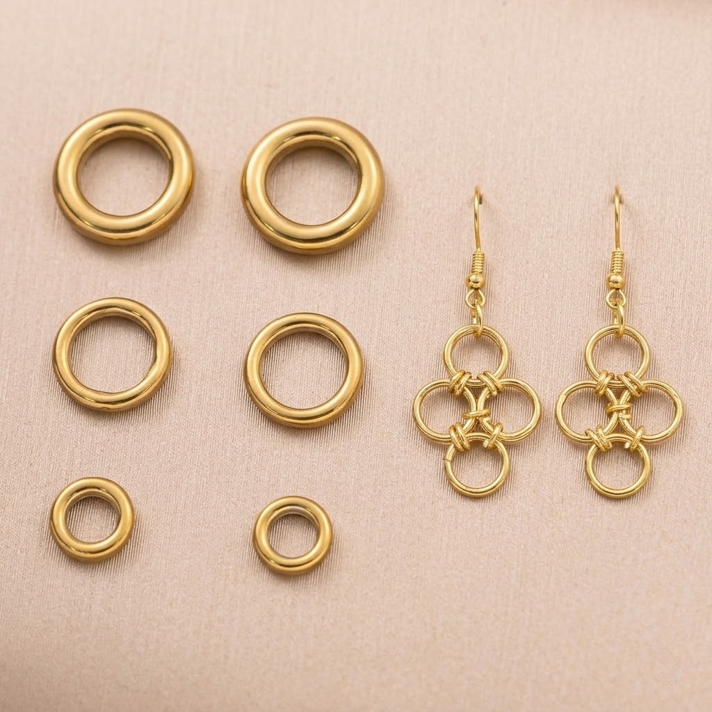 Jewelry Making Jump Rings - 20個入り ステンレス製 はんだ付け丸型閉じ型ジャンプリング Oリング チャーム DIY