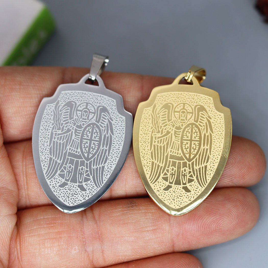 Jewelry Making Michaels - Ardiel Sainticミチェルメダリオン、ネックレス用ガラスチャーム、ブレスレット、工芸品、手作りのペンダント、2ピース/ロット