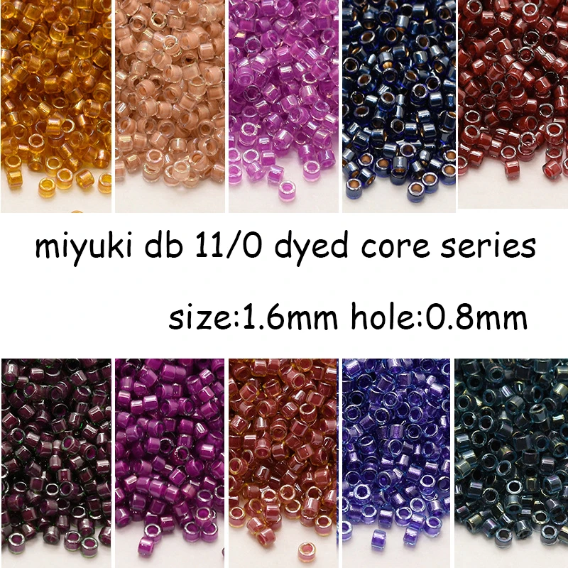 Jewelry Making Japan - 日本から輸入されたミユキビーズ,1.6mm,染めたコアシリーズ,装飾用ビーズ,ジュエリー作り用