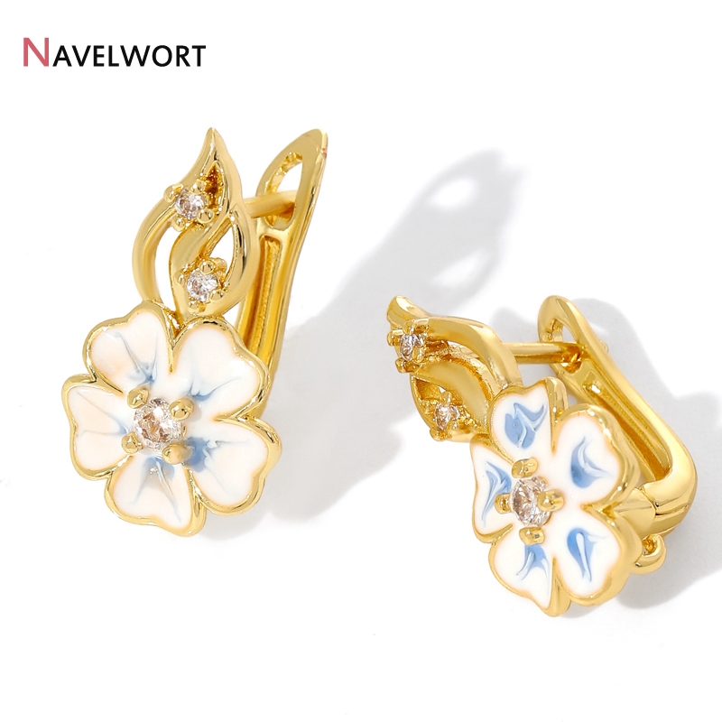 Jewelry Making Earrings - 18K金メッキ真鍮製ジルコンイヤーワイヤー、真鍮製イヤリングフック基本留め具、イヤリング固定具、ジュエリー製作アクセサリー