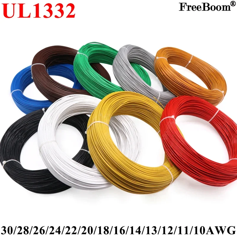 Wire 22 Gauge Copper - 5 メートル/10 メートル UL1332 PTFE ワイヤー