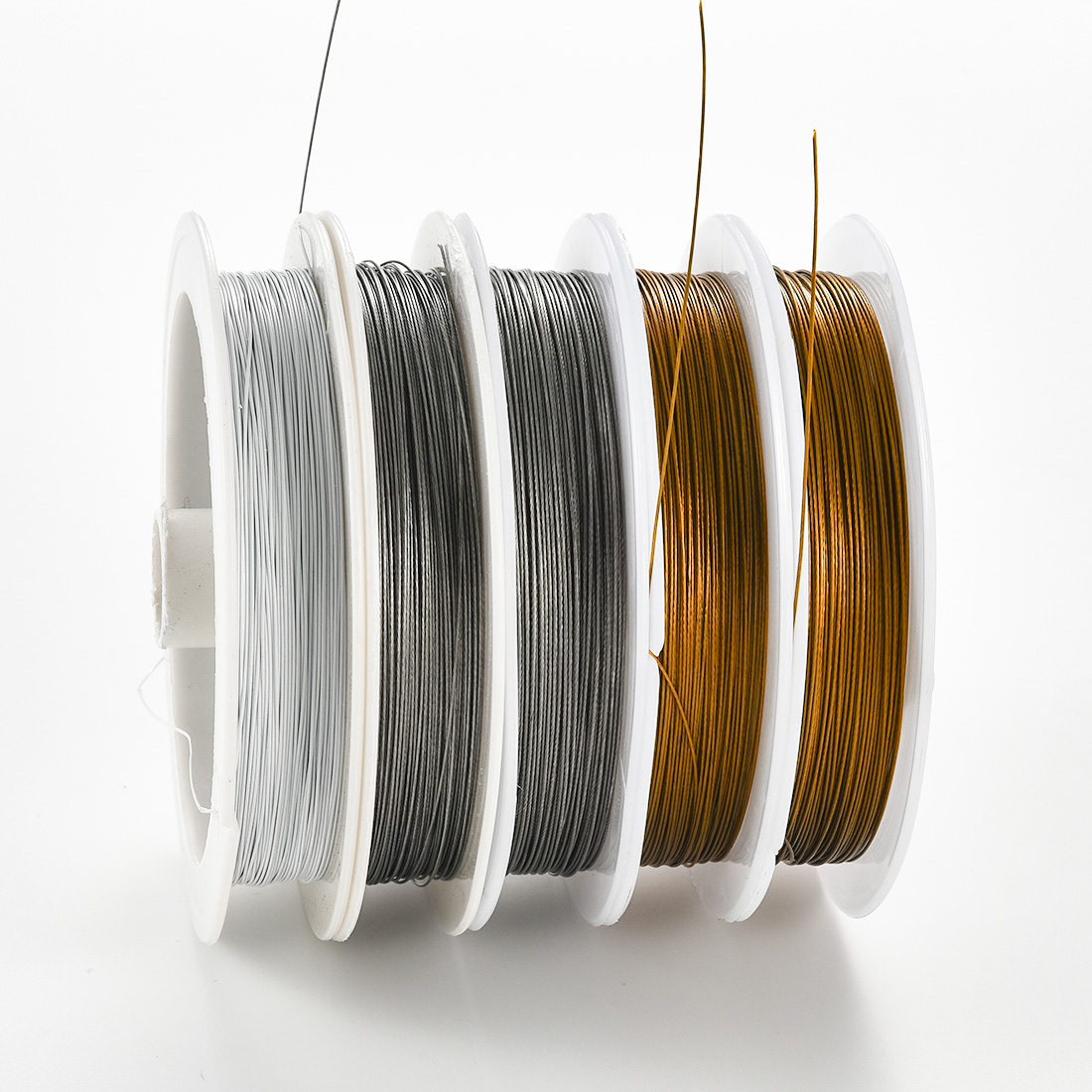 Jewelry Making Thread - 30 メートル/ロールステンレス鋼ビーズワイヤー 0.38/0.45 ミリメートルタイガーテールビーズストリングワイヤー DIY ジュエリー作成ネックレスブレスレットクラフト