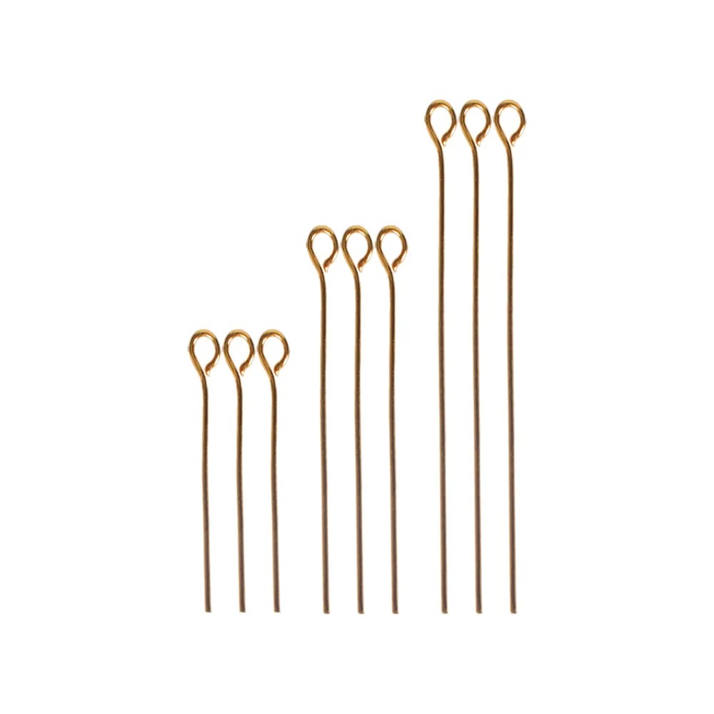 Jewelry Making Thread - 200個入り 16mm 20mm 30mm ミニメタルワイヤーアイピン ビーズ用