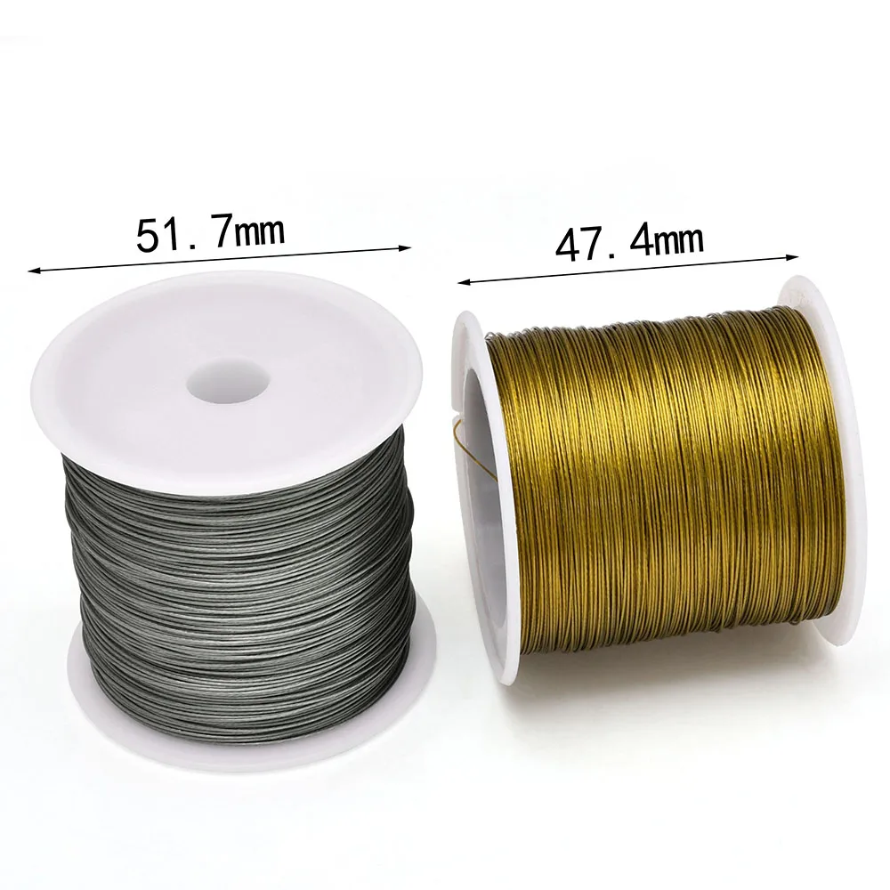 Jewelry Making Wire - 328フィート/100メートル 7本撚りステンレス鋼ビーズストリングワイヤー ジュエリー製作用クラフトワイヤー