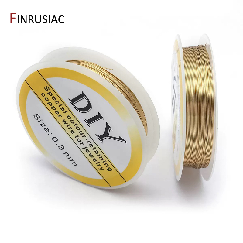 Jewelry Making Wire - 14K金メッキ銅線、ジュエリー製作用、ビーズワイヤー、ジュエリーコード、DIYジュエリー材料アクセサリー用ワイヤー