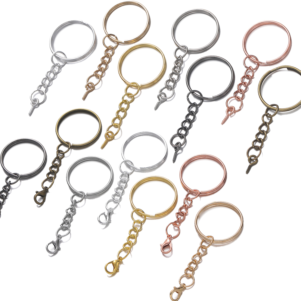 Jewelry Making Eye Pins - 10個/ロット 25mm スクリューアイピン キーチェーン キーリング アイネジ付き