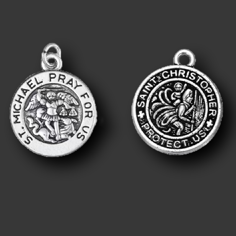 Jewelry Making Michaels - 4個ミックスシルバーメッキ両面天使の羽聖マイケルタグペンダントdiyの魅力のジュエリー工芸メイキング21*18ミリメートルA1944