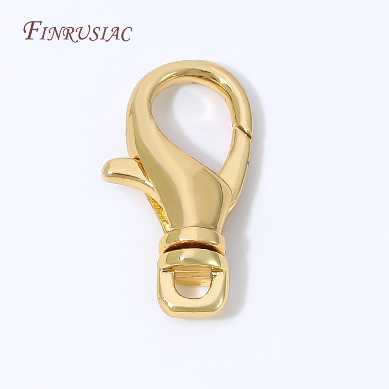 Jewelry Making Articles - 18K金メッキロブスタークラスプ、ネックレス、ブレスレット、キーホルダーDIYジュエリー製作用品用スプリングトリガークラスプ