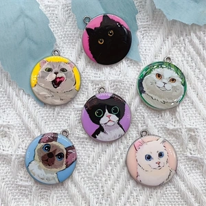 10 個漫画動物猫エナメルジュエリー作りかわいいぶら下げイヤ - Jewelry Making Earrings のレビューと価格