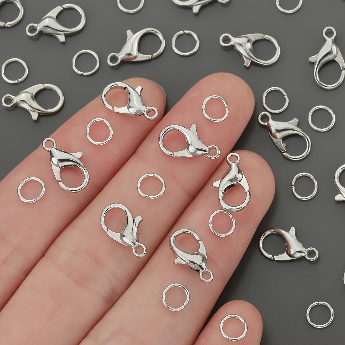 1/2/300 個ロブスタークラスプオープンジャンプリングコ - Jewelry Making Jump Rings のレビューと価格