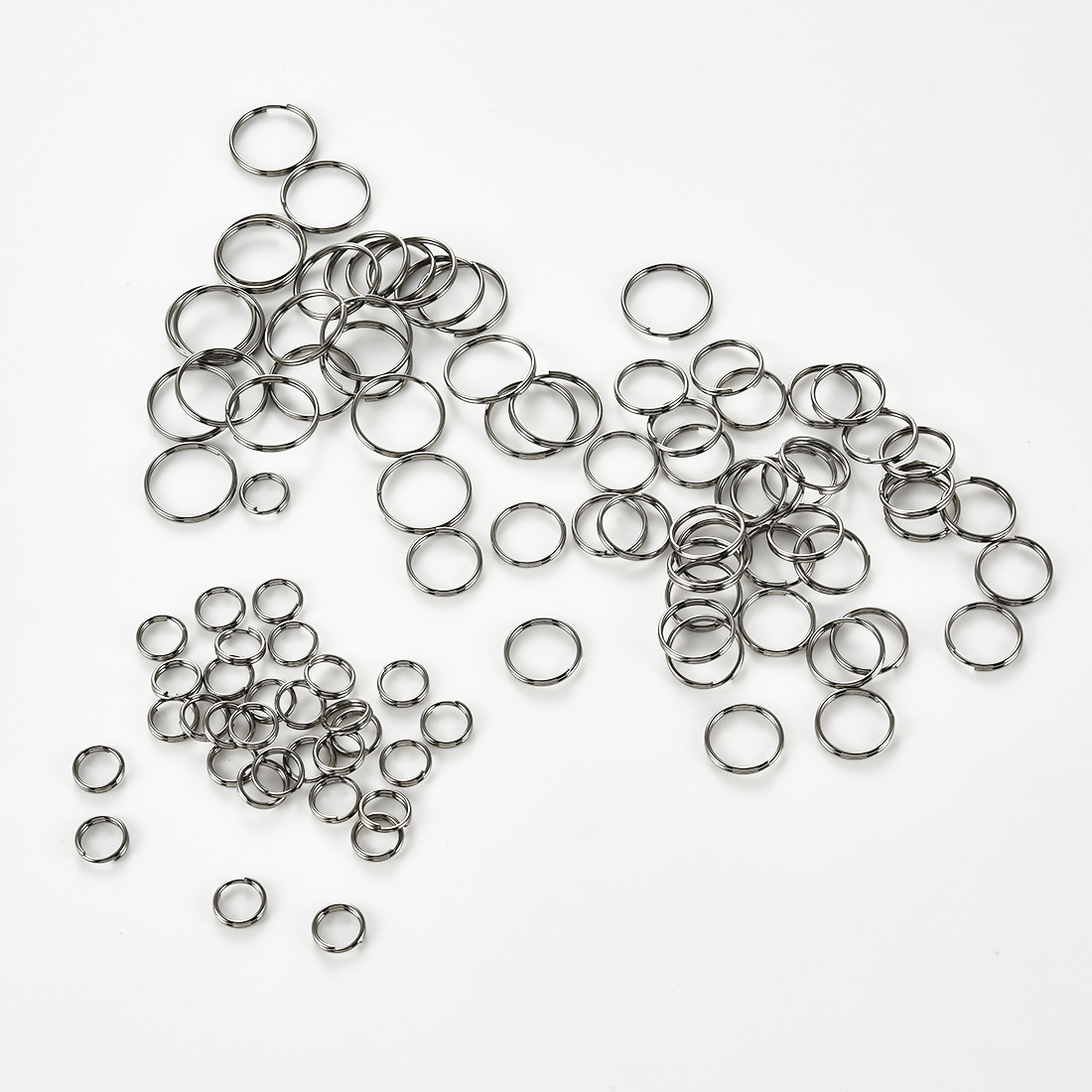 100 個ステンレス鋼ミニダブルオープン丸カン 6/8/10 - Jewelry Making Jump Rings のレビューと価格
