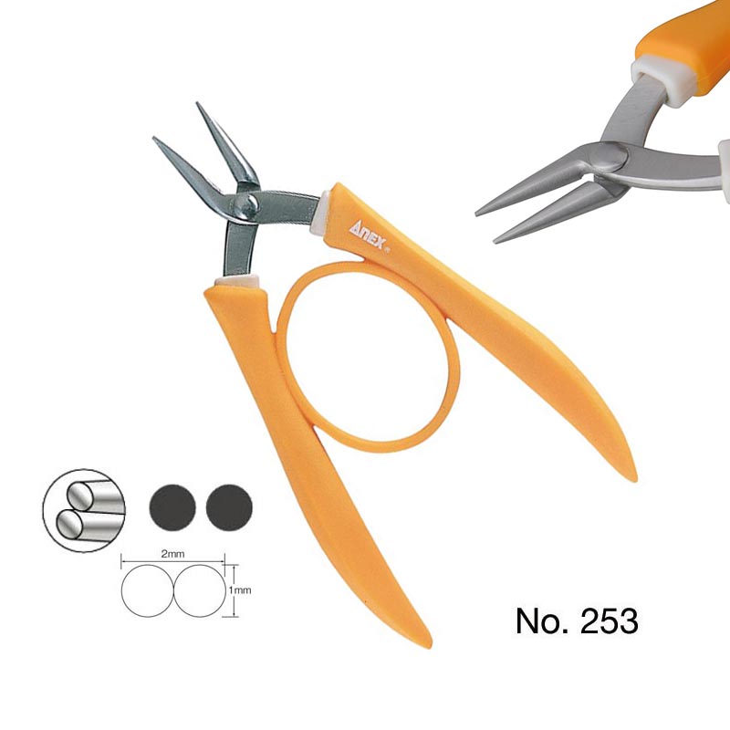 ANEX 253 ダブルラウンドノーズプライヤー 135mm - Jewelry Making Japan のレビューと価格