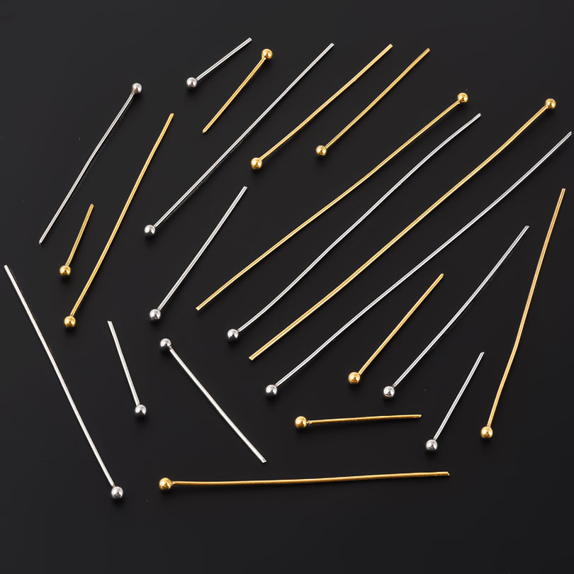 50 ピース/ロット 18 18k ゴールドメッキボールヘッ - Jewelry Making Eye Pins のレビューと価格