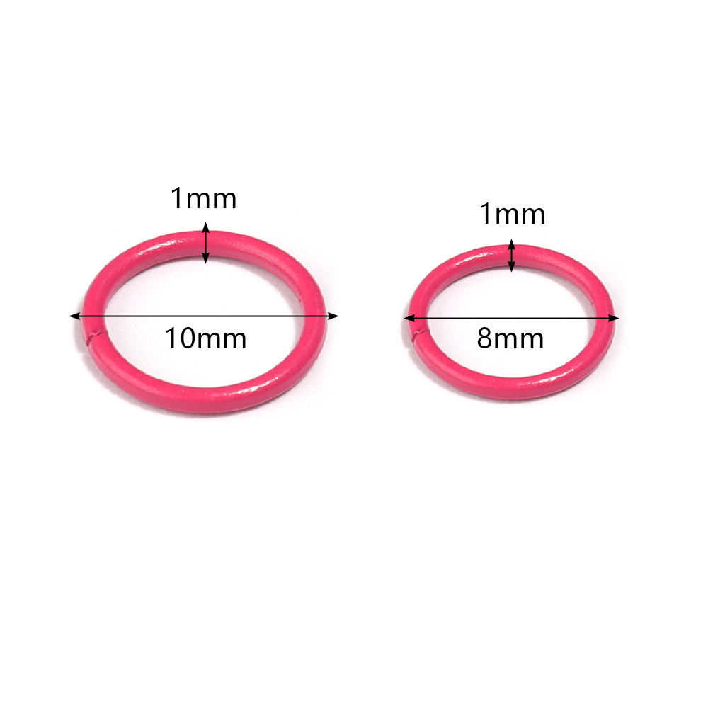 50個入り 8/10mm 鉄製スプリットリング オープンシン - Jewelry Making Jump Rings のレビューと価格