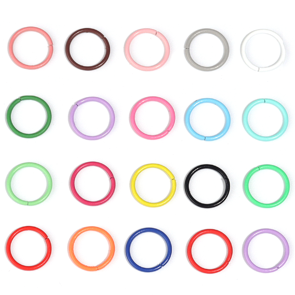 50個入り 8/10mm 鉄製スプリットリング オープンシン - Jewelry Making Jump Rings のレビューと価格