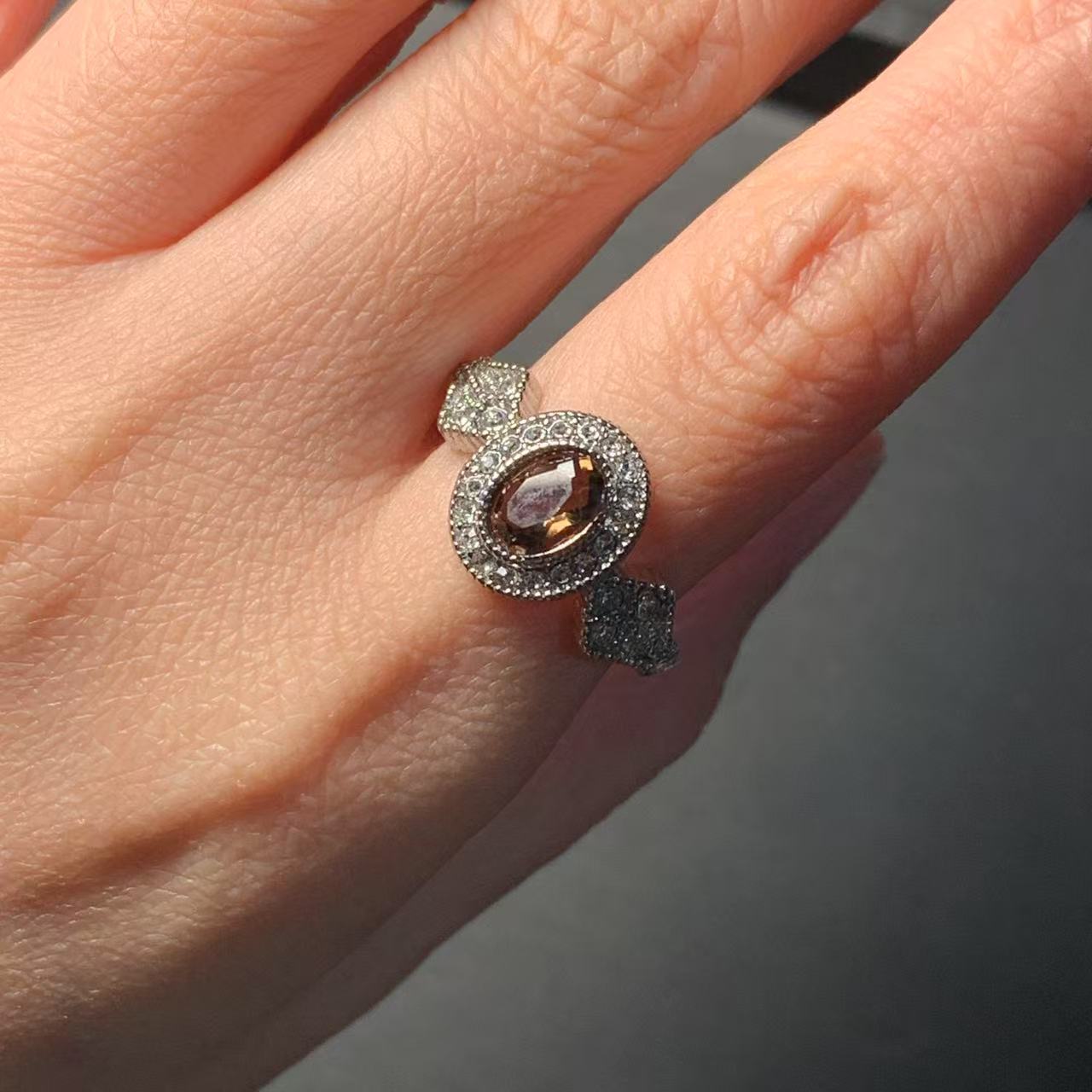 MM 天然スモーキークォーツリング調節可能な女性リングジュエ - Ring Blank Adjustable のレビューと価格