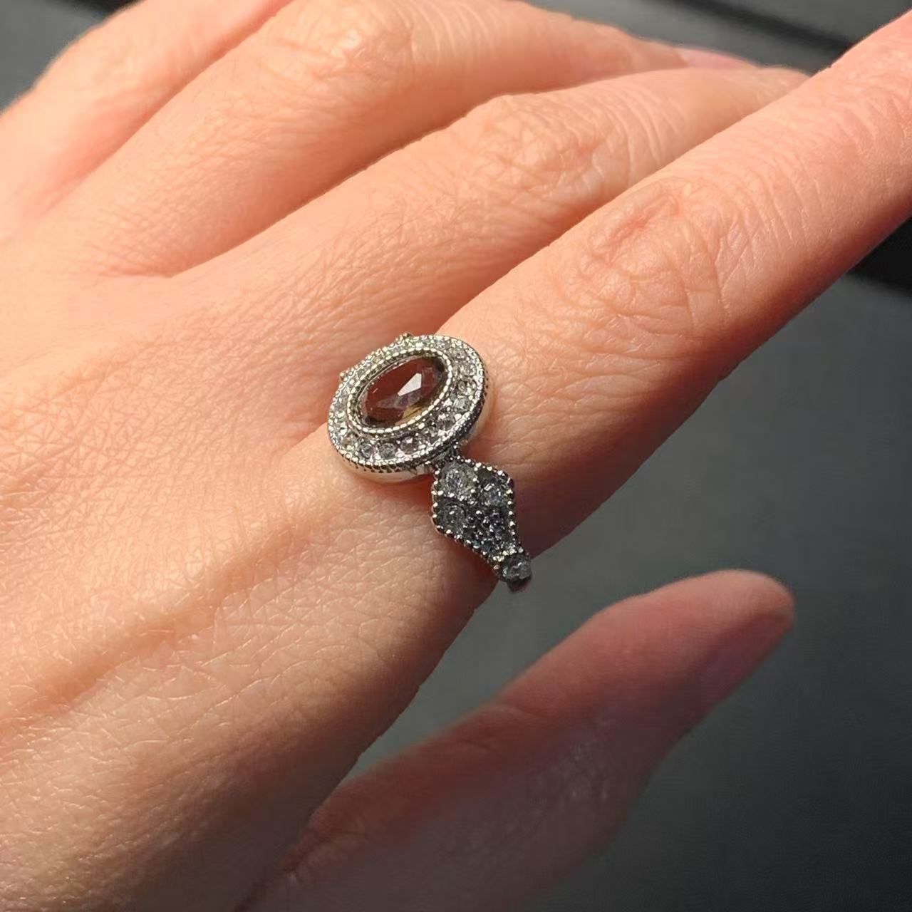 MM 天然スモーキークォーツリング調節可能な女性リングジュエ - Ring Blank Adjustable のレビューと価格