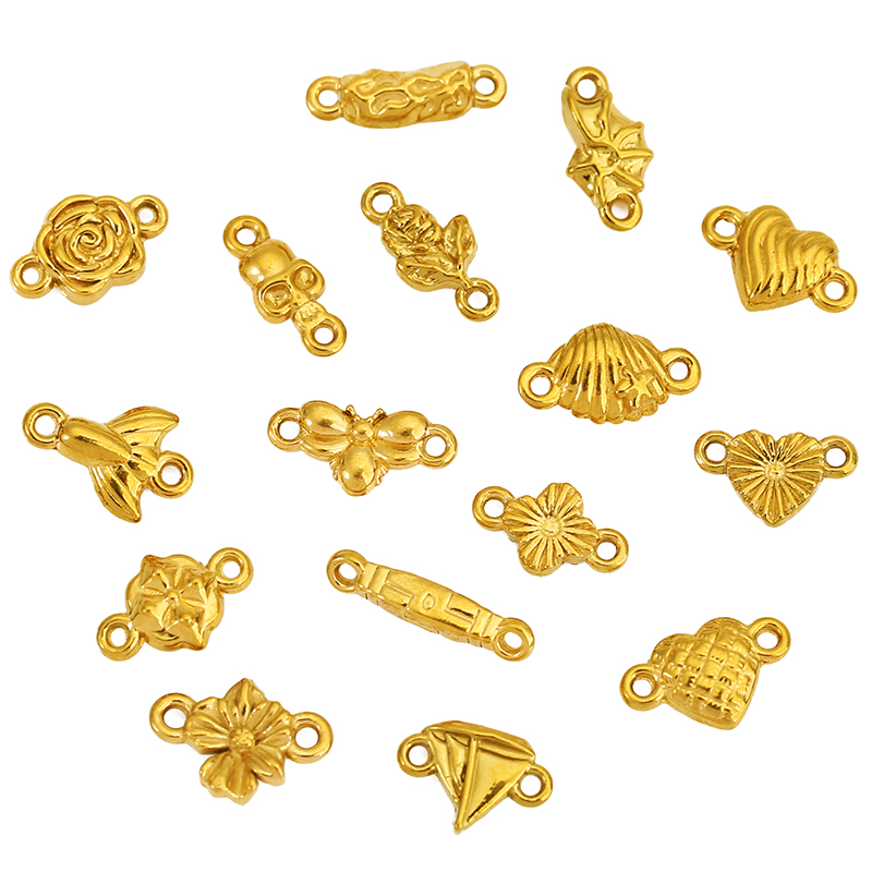 20 個のステンレス鋼の愛のハートの花の頭蓋骨蜂のペンダント - Jewelry Making Beginners のレビューと価格