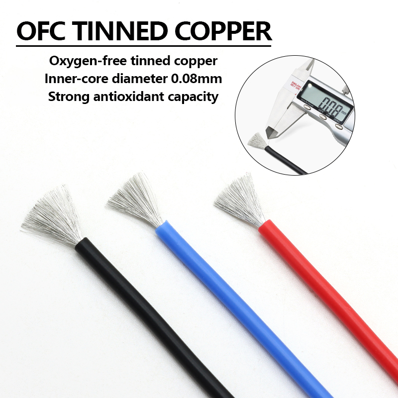 黄色のソフトシリコーンゴムワイヤー 30/28/26/24/ - Wire 22 Gauge Copper のレビューと価格