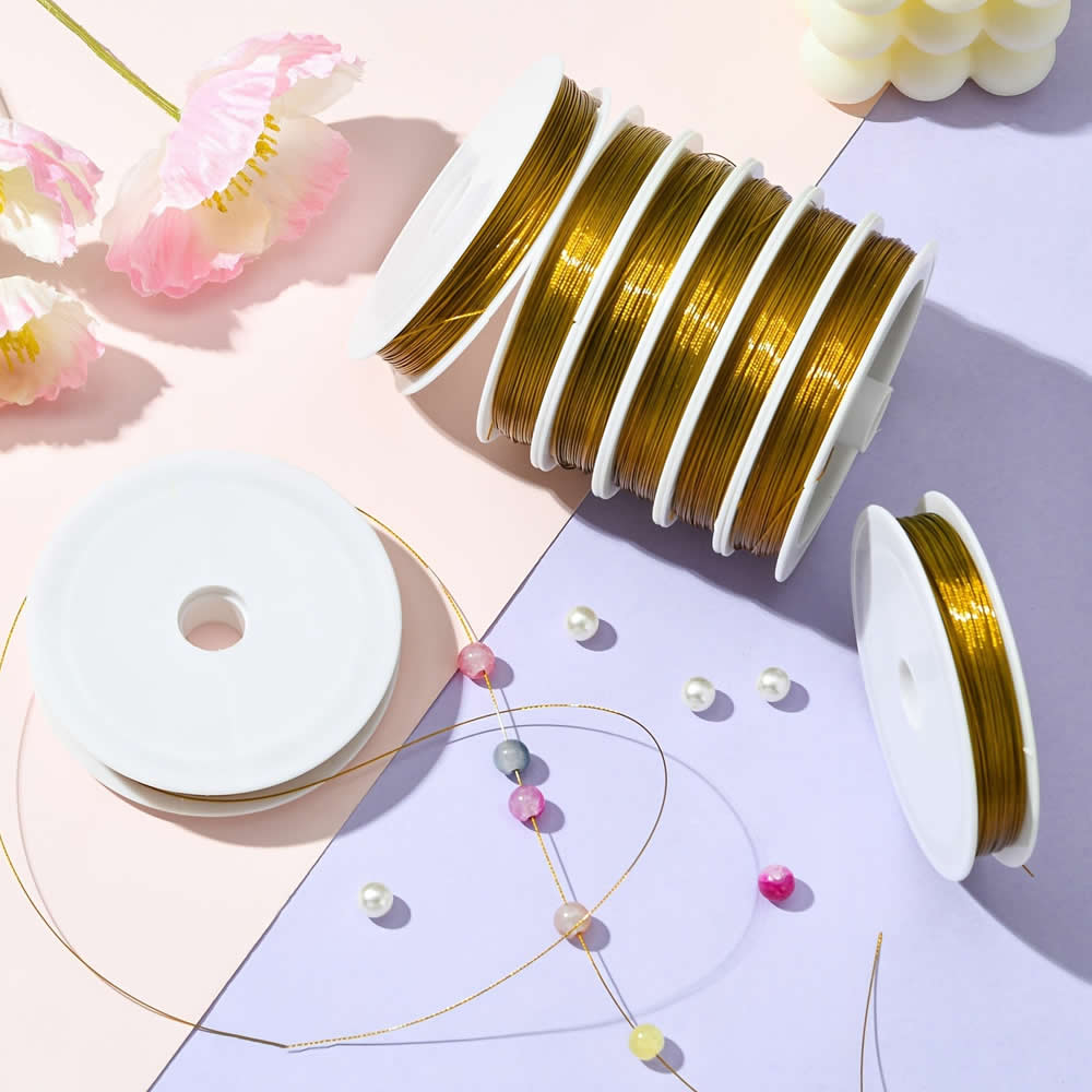 0.3-1mm ステンレススチール製タイガーテールビーズワイ - Jewelry Making Thread のレビューと価格