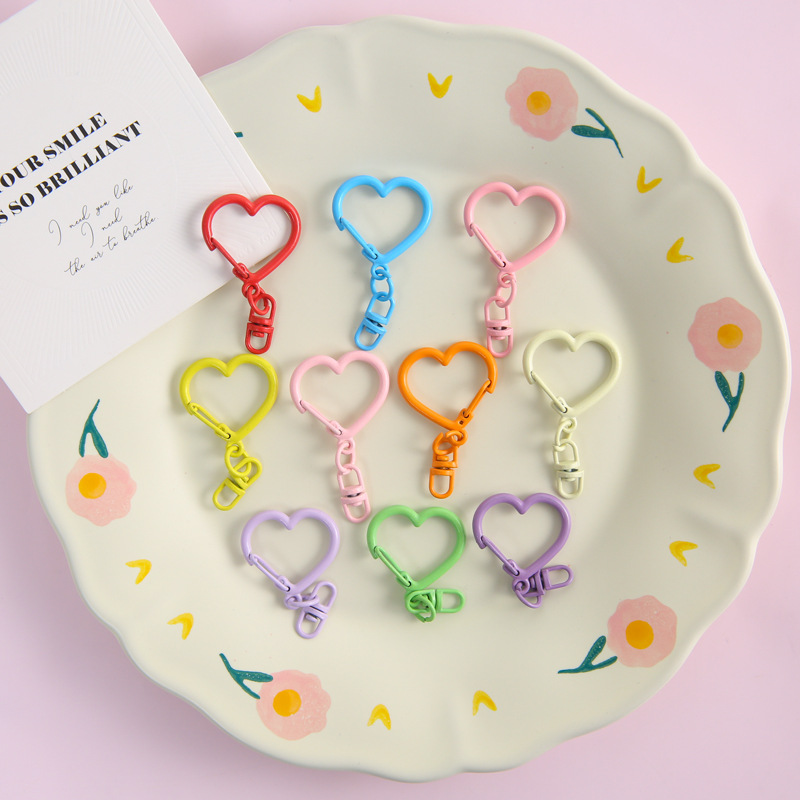 10 個のカラフルな亜鉛合金ハートロブスター爪クラスプ 8  - Jewelry Making Jump Rings のレビューと価格