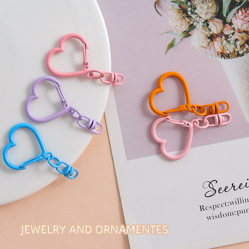 10 個のカラフルな亜鉛合金ハートロブスター爪クラスプ 8  - Jewelry Making Jump Rings のレビューと価格