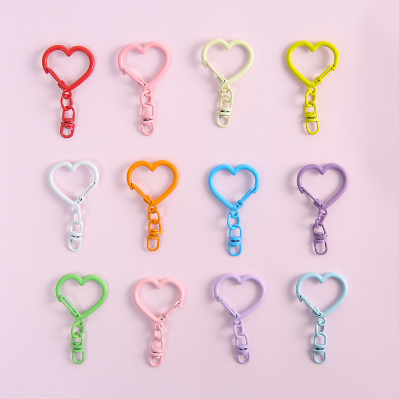10 個のカラフルな亜鉛合金ハートロブスター爪クラスプ 8  - Jewelry Making Jump Rings のレビューと価格