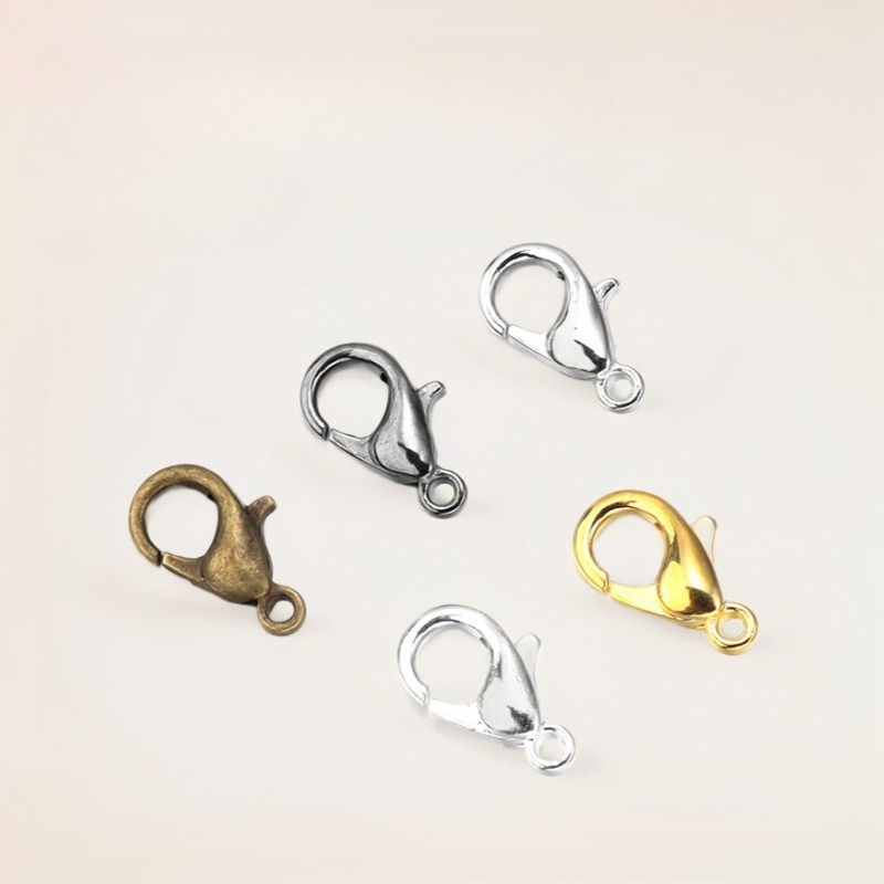 100個入り 9mm 12mm 14mm 亜鉛合金ロブスター - Jewelry Making Name のレビューと価格