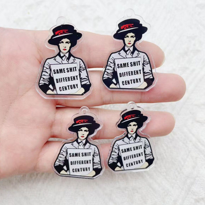 10 個のアクリルランナーアンガリッシュペンダント DIY  - Jewelry Making Jewelry のレビューと価格