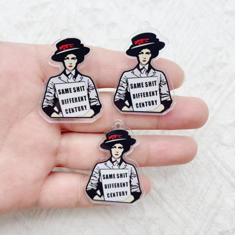 10 個のアクリルランナーアンガリッシュペンダント DIY  - Jewelry Making Jewelry のレビューと価格