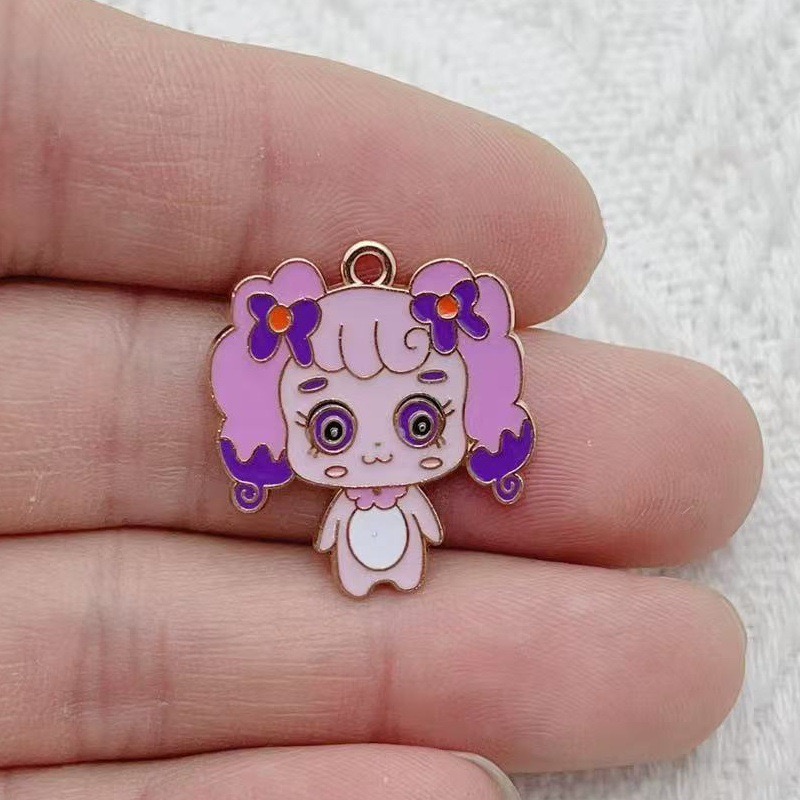 10 個漫画かわいいドリップオイル合金ジュエリーアクセサリー - Jewelry Making Jewelry のレビューと価格