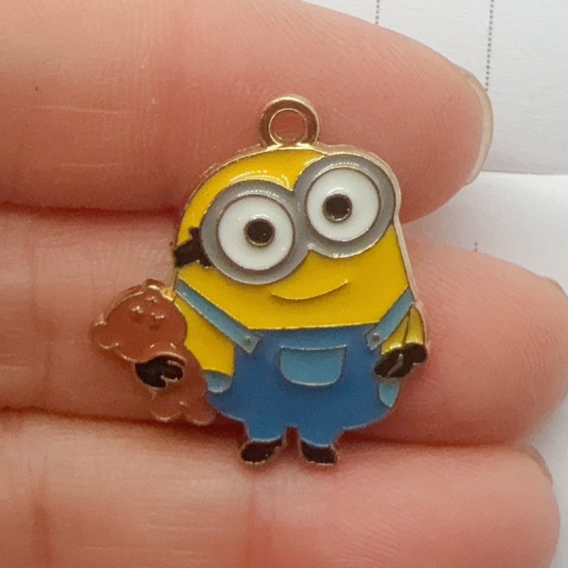 10個入り合金製ドリップオイル漫画ペンダント、DIYジュエリ - Jewelry Making Earrings のレビューと価格