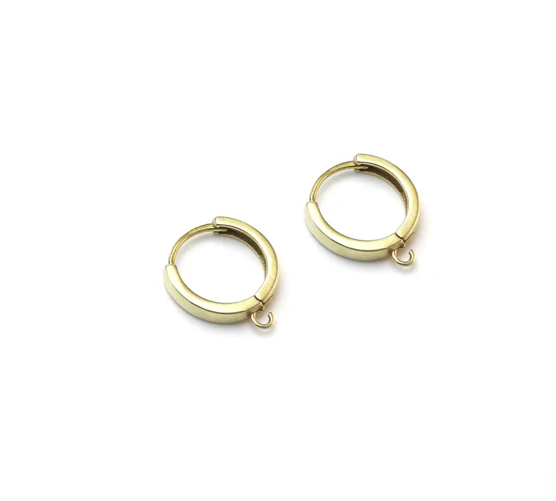 10個の真鍮イヤーフープ、レバーバックイヤリングフック、イヤ - Jewelry Making Wire のレビューと価格