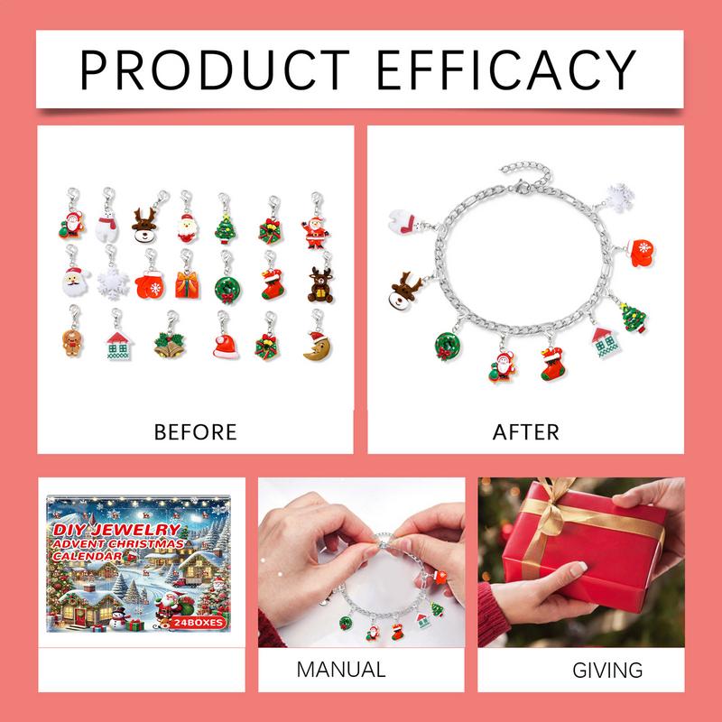 女の子のためのジュエリーカレンダー,ブレスレット作成キット, - Jewelry Making Kits For Kids のレビューと価格