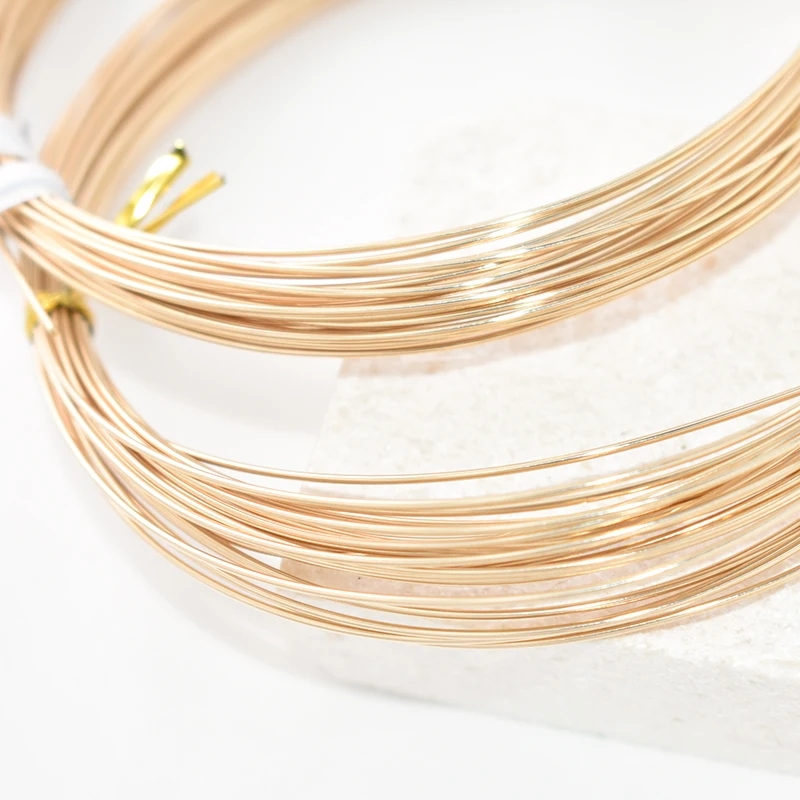 14K ゴールドフィルラウンド 1 メートルハーフハード/デ - Jewelry Making Thread のレビューと価格