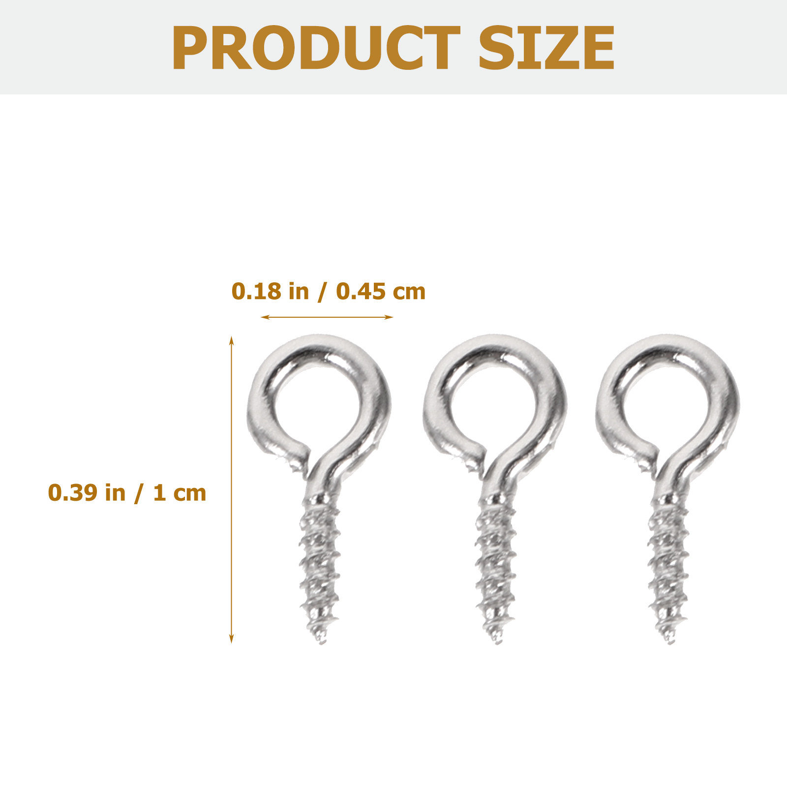 500個入りミニスクリューアイピン ジュエリーアクセサリー  - Jewelry Making Eye Pins のレビューと価格