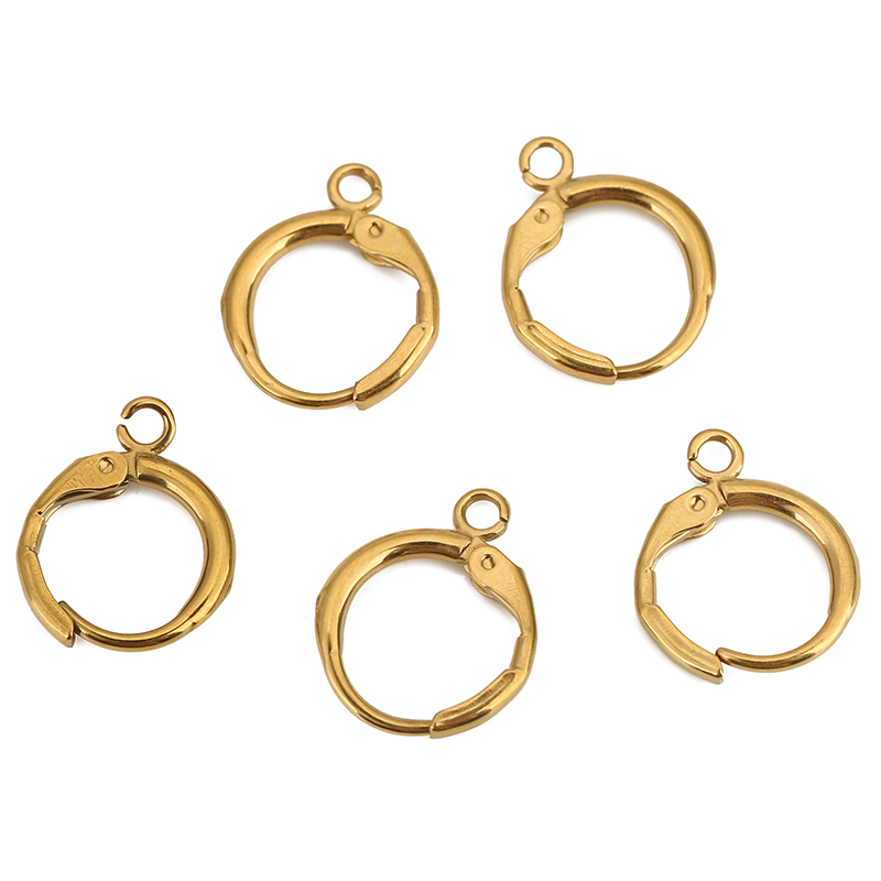 10 個 PVD ​​色褪せないステンレス鋼のイヤリングフッ - Jewelry Making Name のレビューと価格