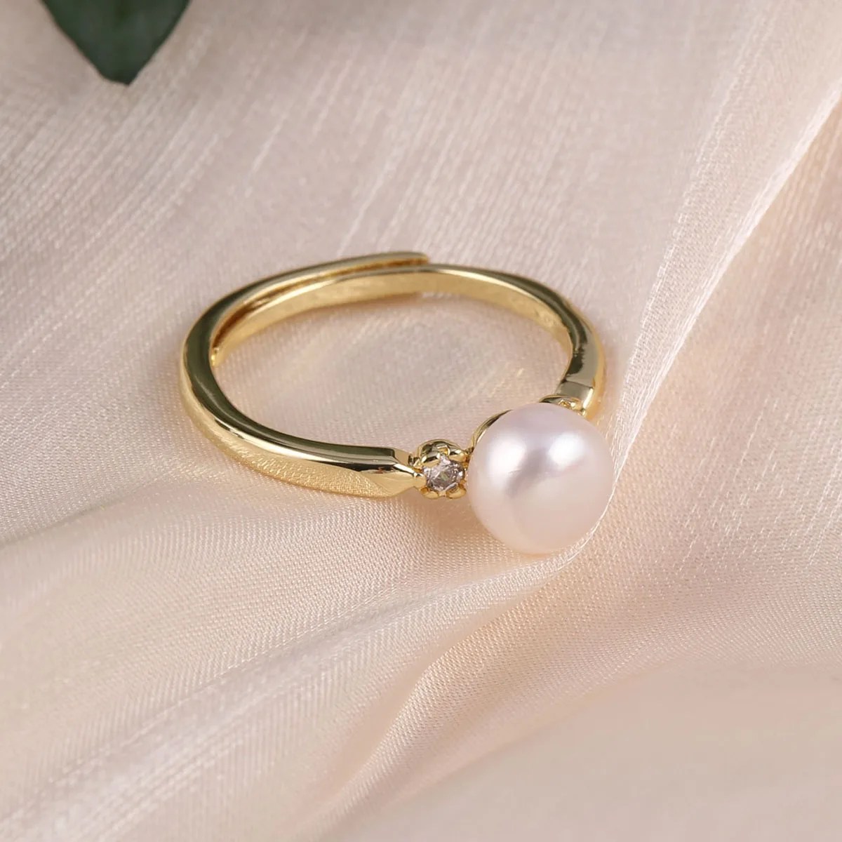 天然淡水真珠リングラウンド形状サーカスリング DIY チャー - Ring Blank Adjustable のレビューと価格
