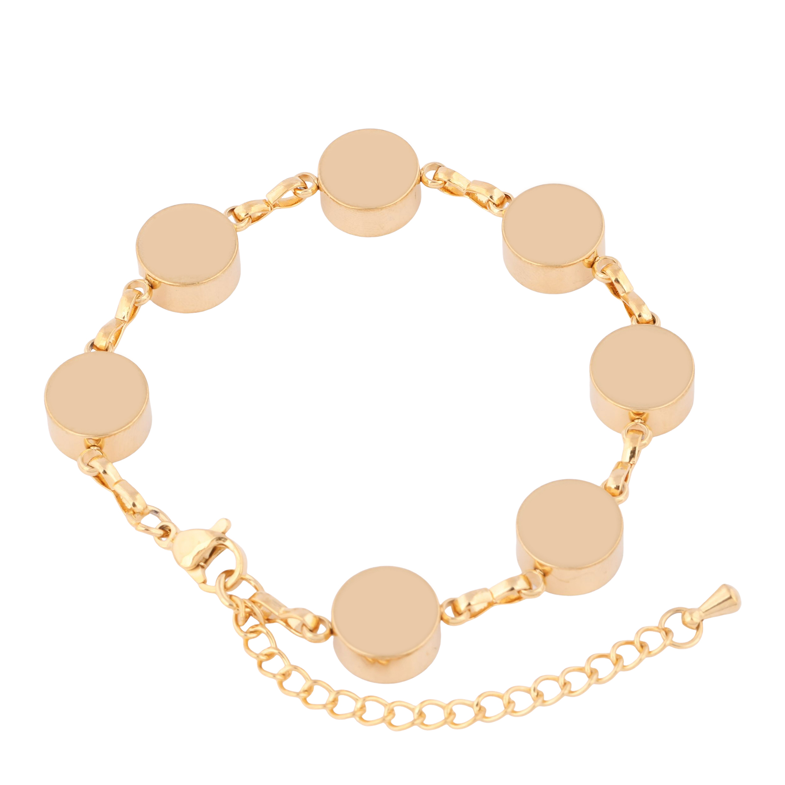 2 個ステンレス鋼ゴールドメッキブレスレットベース設定ブラン - Jewelry Making With Stones のレビューと価格