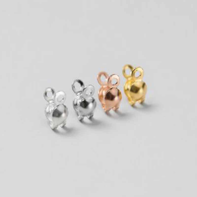 4個入り 本物の純銀925製 クロージャーエンドビーズ クラ - Jewelry Making Name のレビューと価格