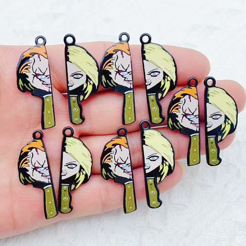 10 個漫画ピエロ面白いカップル片面アクリルジュエリー DI - Jewelry Making Jewelry のレビューと価格