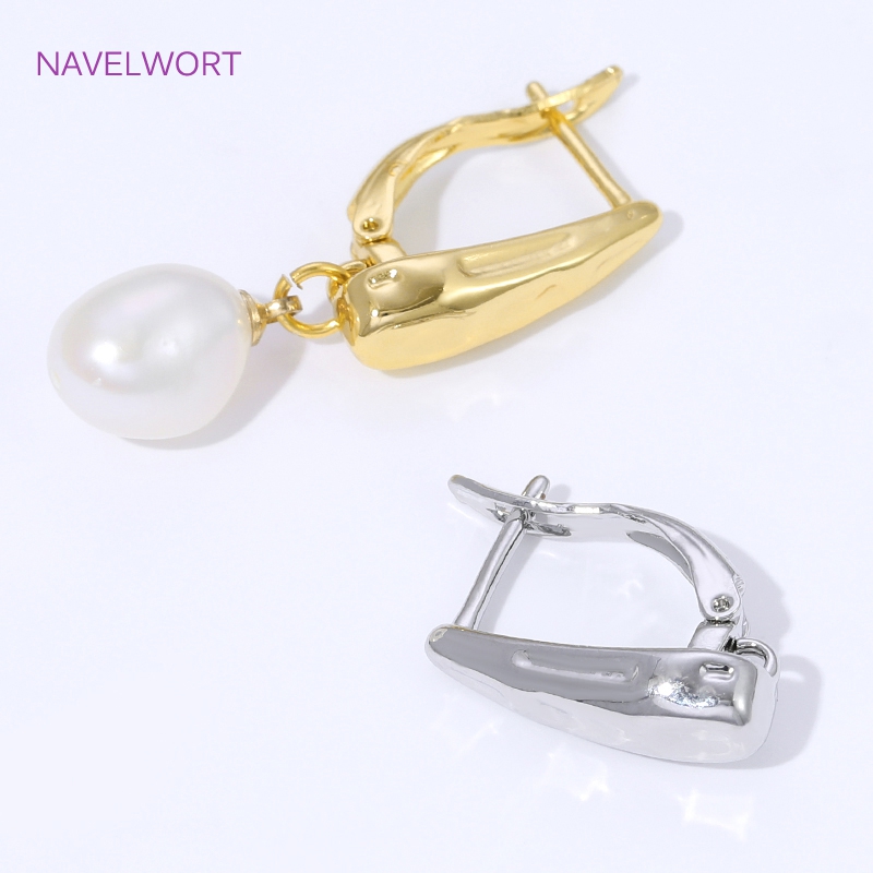 18K ゴールドメッキの滑らかなイヤリングフック、イヤリング - Jewelry Making Wire のレビューと価格