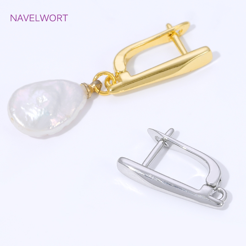 18K ゴールドメッキの滑らかなイヤリングフック、イヤリング - Jewelry Making Wire のレビューと価格