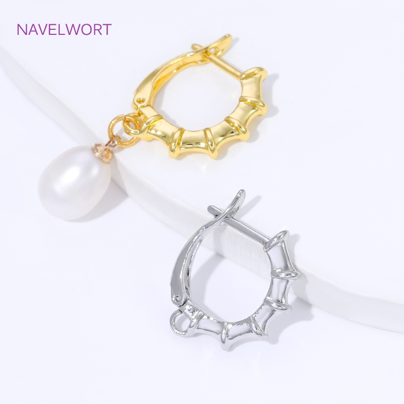 18K ゴールドメッキの滑らかなイヤリングフック、イヤリング - Jewelry Making Wire のレビューと価格