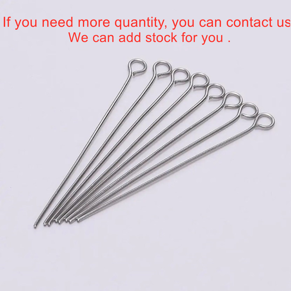 100 個 20 25 30 35 40 45 50 ミリメ - Jewelry Making Eye Pins のレビューと価格