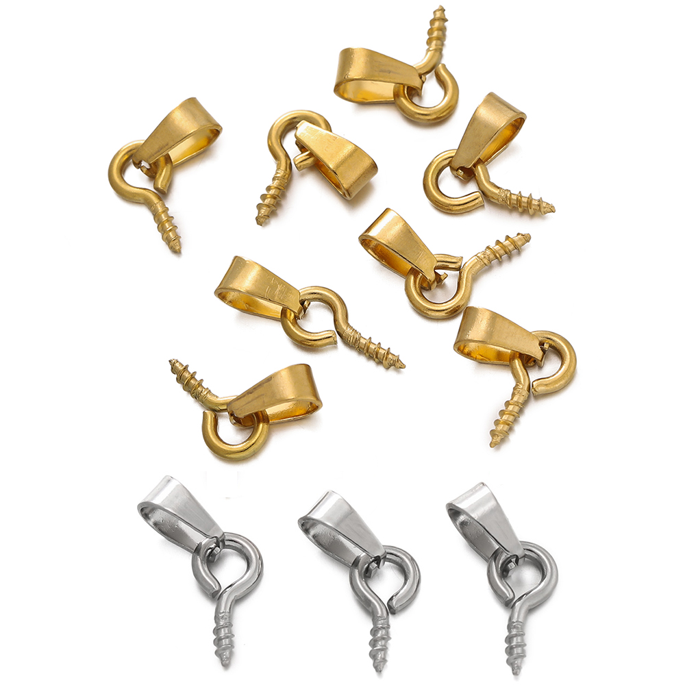 20セットのステンレス鋼製ベイルクラスプ、ネジ式アイピン、エ - Jewelry Making Eye Pins のレビューと価格