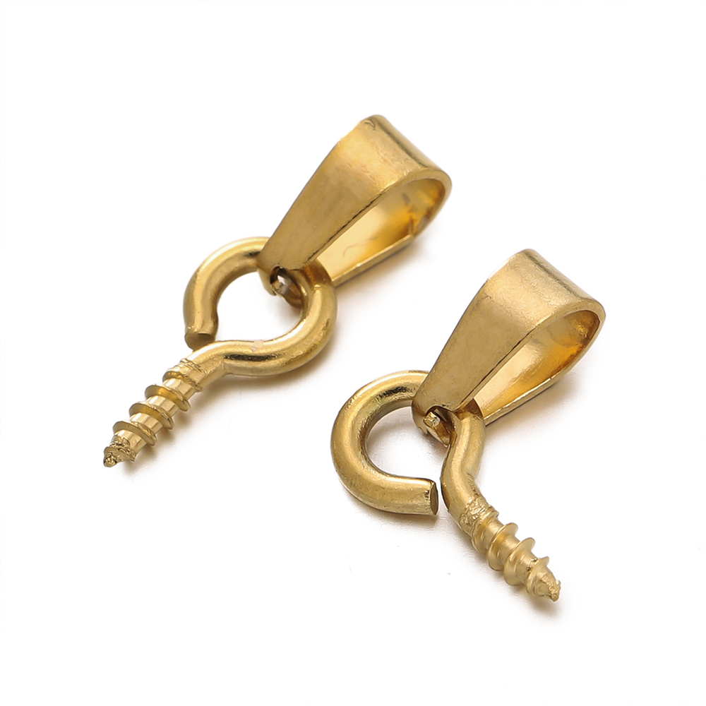 20セットのステンレス鋼製ベイルクラスプ、ネジ式アイピン、エ - Jewelry Making Eye Pins のレビューと価格